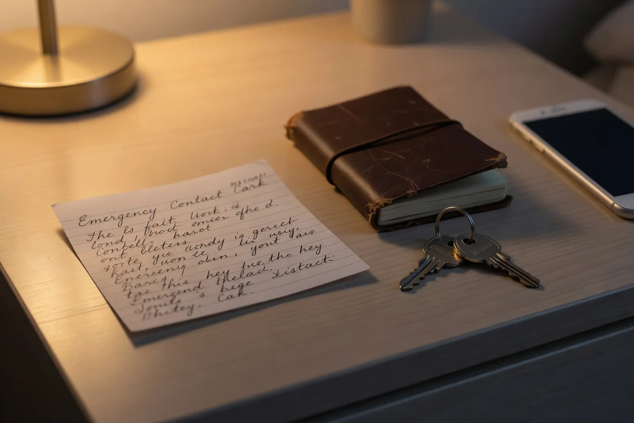 A written relapse prevention plan with emergency contacts